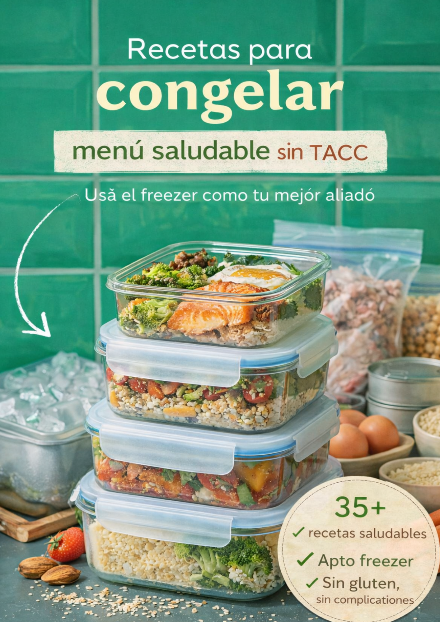 Menu Saludable y SIN TACC para congelar